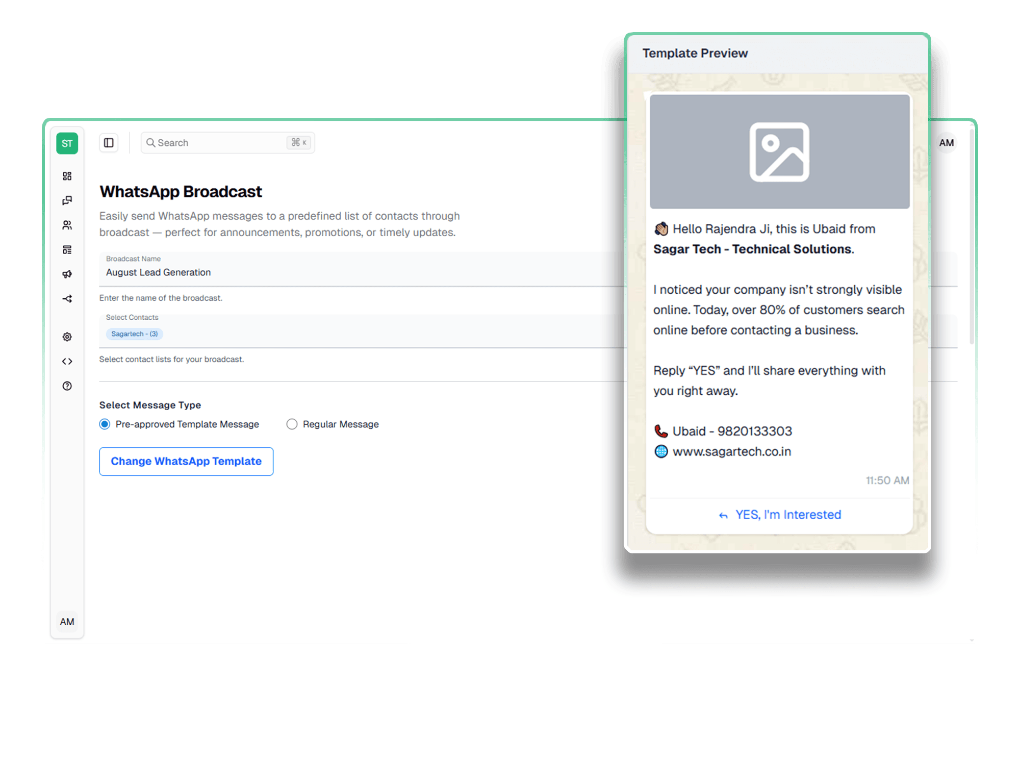 bulk WhatsApp messaging service, whatsapp bulk message sender